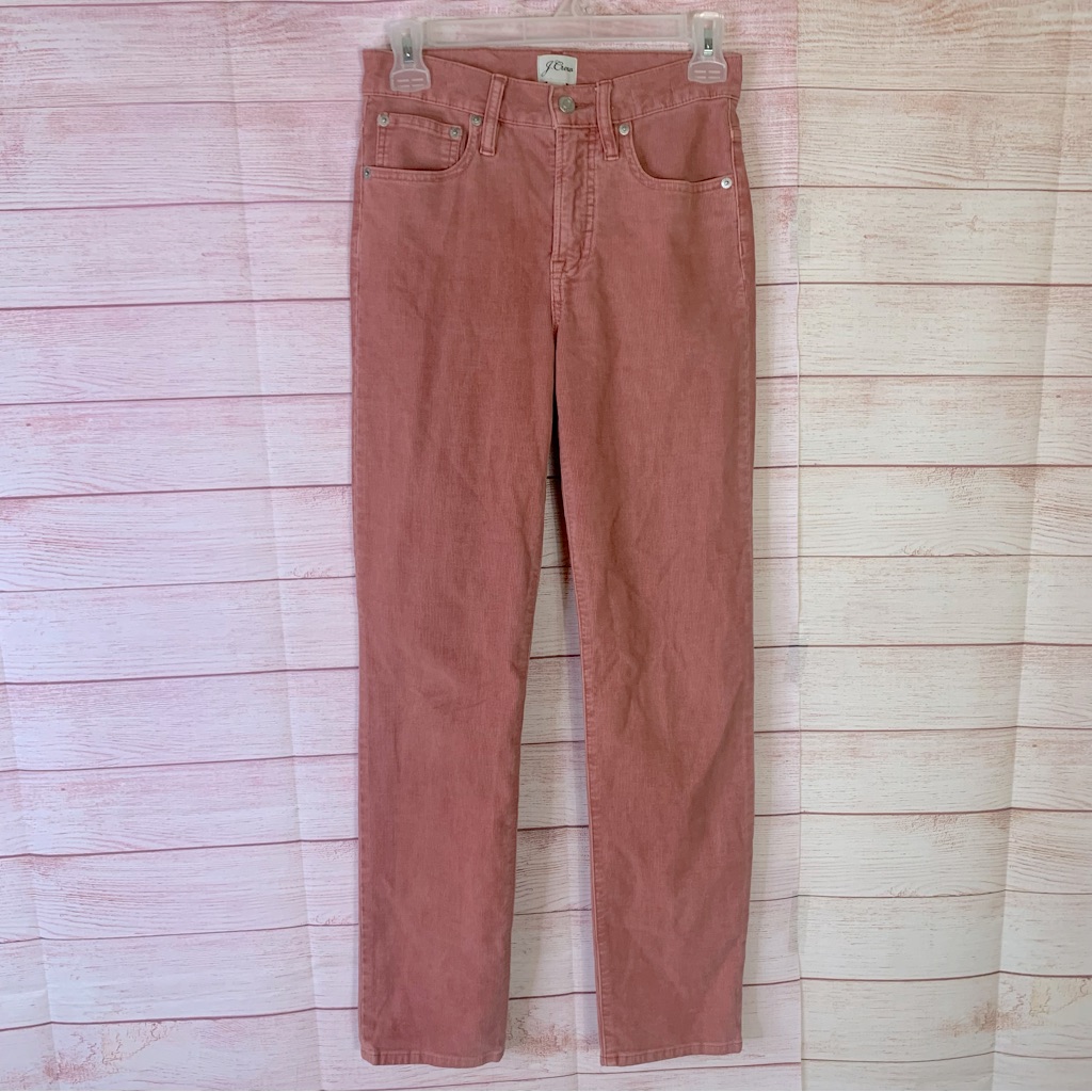 J Crew Vintage Slim Straight Corduroy Pants Size 24